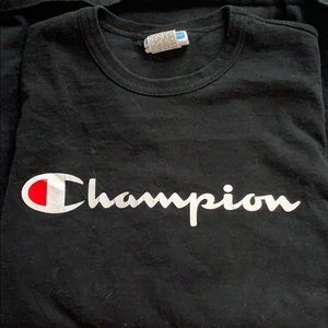 black champion t-shirt